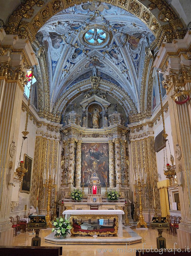 Lecce (Italy) - Presbiterium of the The church of the Mother of God and St. Nicholas, also known as Church of the Discalced
